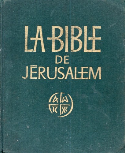 Bible jérusalem edition - la,