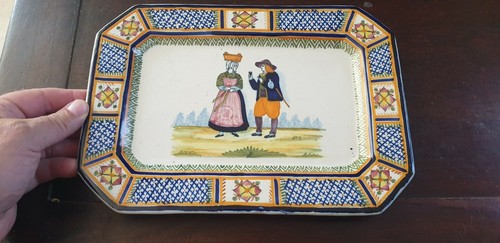 Plat mural faience quimper - plat,