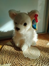 Peluche doudou chien Chinchilla blanc Anna Plush Club 