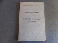 L'ALTERATION METEORIQUE DES ROCHES MUXART BIROT GEOLOGIE METEORITES