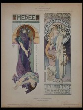 AFFICHES DE MUCHA, MEDEE, LA