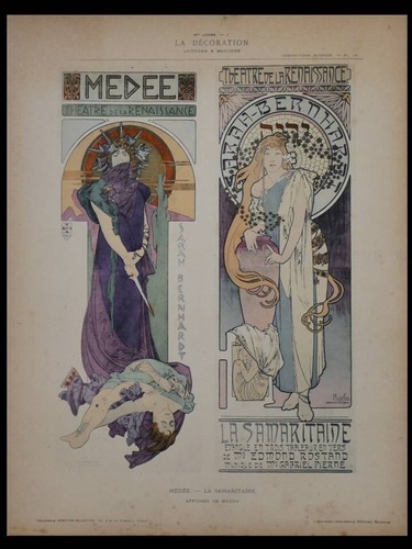 Affiches mucha medee la - affiches, de