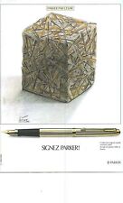 PUBLICITE 1979  PARKER le stylo plume signé par CESAR