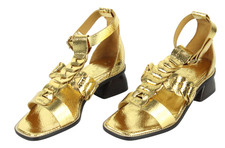 Sandro Thalila Gold Chaussures