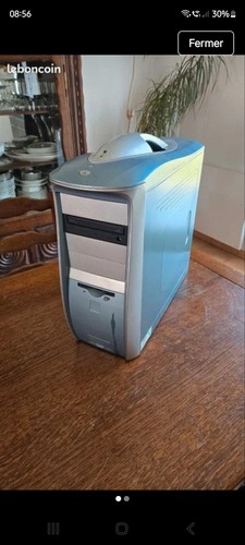 Gamer tour bleu grise - pc,