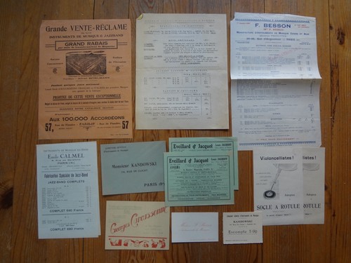 Lot documents anciens