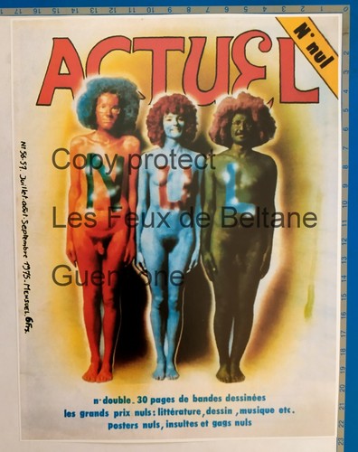 Actuel magazine numéro nul - magazine,