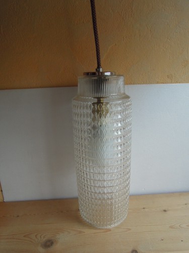 Lampe plafond tube vintage - plafond,