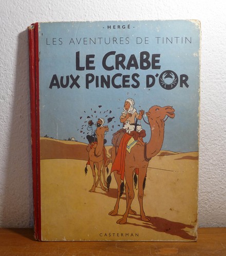 Ancien tintin dos - toilé,