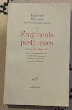 Fragments posthumes 1887-1888