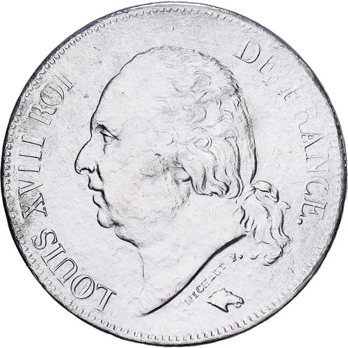 France louis xviii 5 francs - france,,