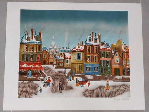 Lithographie ancienne paris - ancienne,