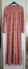 Robe longue vieux rose corail