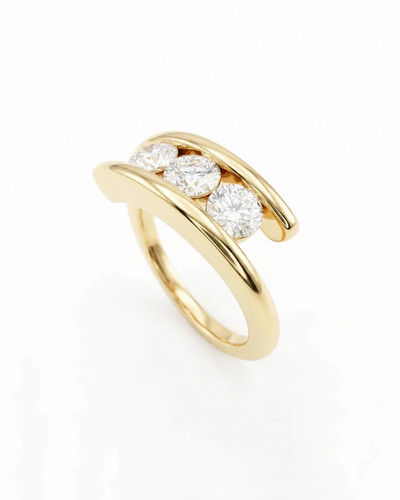 Bague trilogie moissanite - bague,