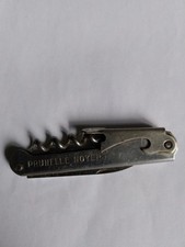 ANCIEN TIRE BOUCHON DÉCAPSULEUR PRUNELLE NOYER TOUT MÉTAL FRANCE