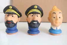 lot tetes marionnettes annee 60 tintin haddock