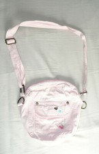 sac bandoulière fille rose pale, poche intérieure, bon état