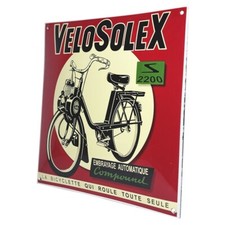 plaque émaillé bombée