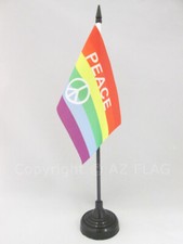 DRAPEAU DE TABLE ARC-EN-CIEL