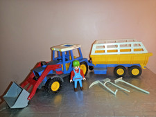 Playmobil Tracteur remorque turbomatik 3073 ferme moisson