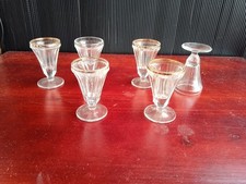6 Petits Verres A Gouttes Ou Eau De Vie Liqueur 