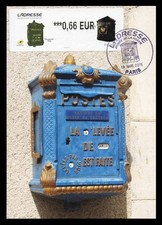 FRANCE 2015 Carte Maximum Card ATM LISA - ADRESSE Musée Poste Mougeotte postbox
