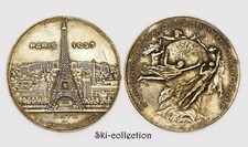 Médaille Souvenir de l'Exposition Internationale, Paris 1937. Laiton argenté