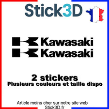 Lot de 2 Stickers Kawasaki -  Couleurs au choix