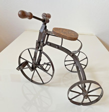 Rustic metal doll tricycle - metal,