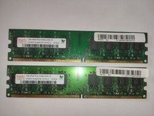 lot 2 barrettes Ram DDR2 1gb  PC2 5300U hynix total 2gb