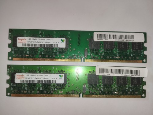 Lot barrettes ram - ram, 1gb