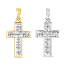 Pendentif Femme Croix Or