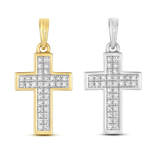 Pendentif femme croix - croix, or