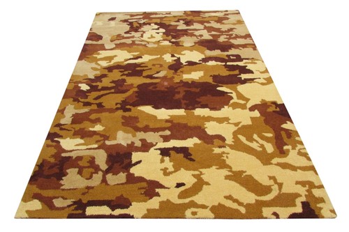 Tapis beige laine 100 - tapis, en