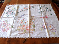 Linge ancien Napperon coton