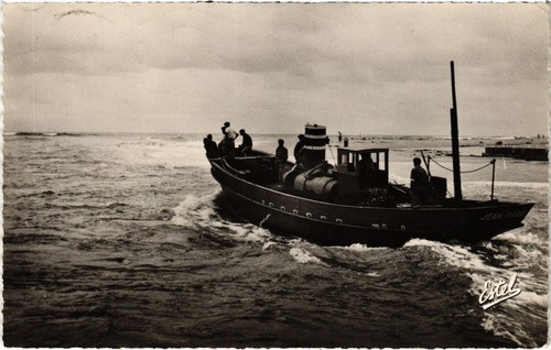 Cpa hossegor sortie un - hossegor, d'un
