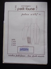 § patron ancien PETIT FAUNE