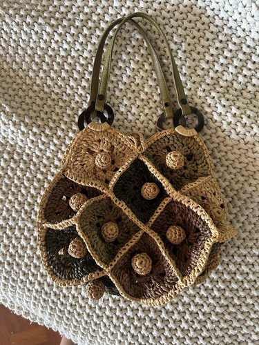 Sac main tissu cuir - main,