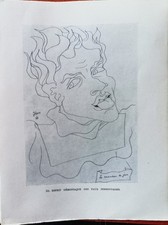 1946 DESSINS EN MARGE DU TEXTE DES CHEVALIERS DE LA TABLE RONDE JEAN COCTEAU N°