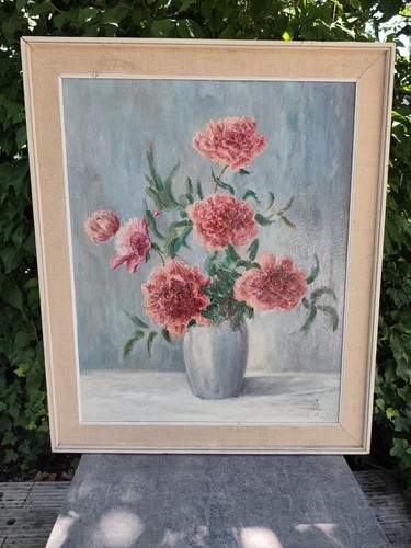Grand tableau huile sur - tableau, bois