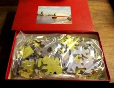 Hergé & Tintin-Puzzle en bois(le point Tintin)-Boite d origine-Complet-Années 50