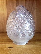 Ancien Globe de lustre obus en