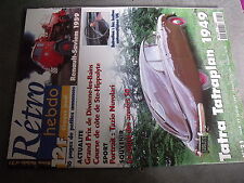 µ? Revue Retro Hebdo n°21 Tatra Tatraplan 1949 Tazio Nuvolari Boite Auto US