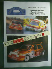 MC43 DECAL  ADD 1:43 - MG metro 6R4 "33 export"  - AURIOL - RALLYE VAR 1986