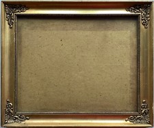 Vieux Cadre Photo Or Vintage Antique Empire Art Nouveau Falzmaße 31 X 25 CM