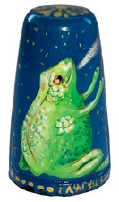 Dé à coudre collection GRENOUILLE - Dé a coudre en bois - GRENOUILLE collection