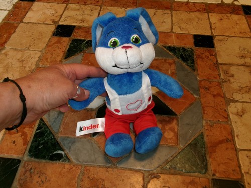 Doudou peluche lapin bleu - doudou,