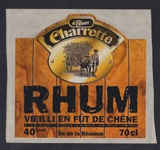 Ancienne étiquette  Alcool France BN172324Rhum  Charrette