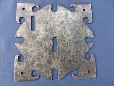 Grande entrée serrure fer forgé ouvragée carré occasion Coffre côté 12 cm