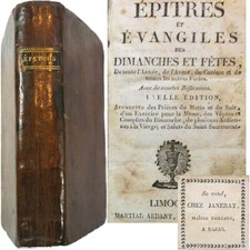 Epitres Evangiles dimanches fêtes de l'Année messes c1865 Ardant Janerat Bazas